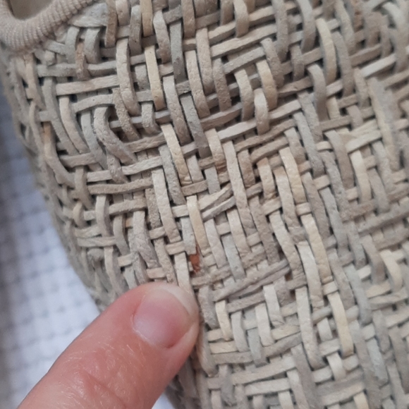 VINTAGE Handmade in Italy Joan & David Woven Leather Loafers, Granny Cottage 7.5 - Picture 9 of 11